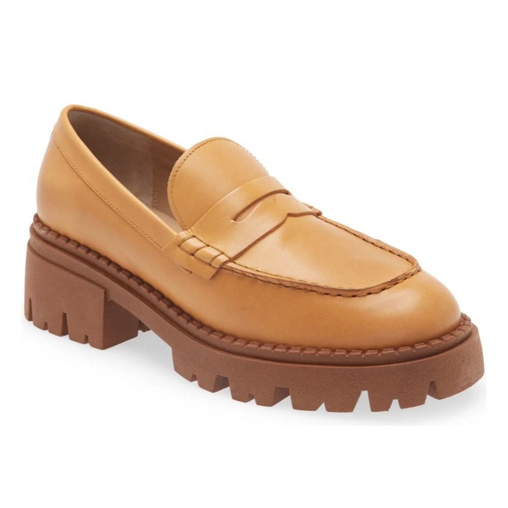 Free people Lyra lug sole loafer size 6.5  (fits like size7.5)